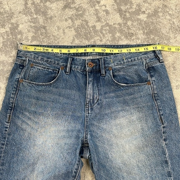 Madewell Boyjean Jeans Medium Wash Rigid Denim Distressed Slits Sz 28 - Picture 6 of 13